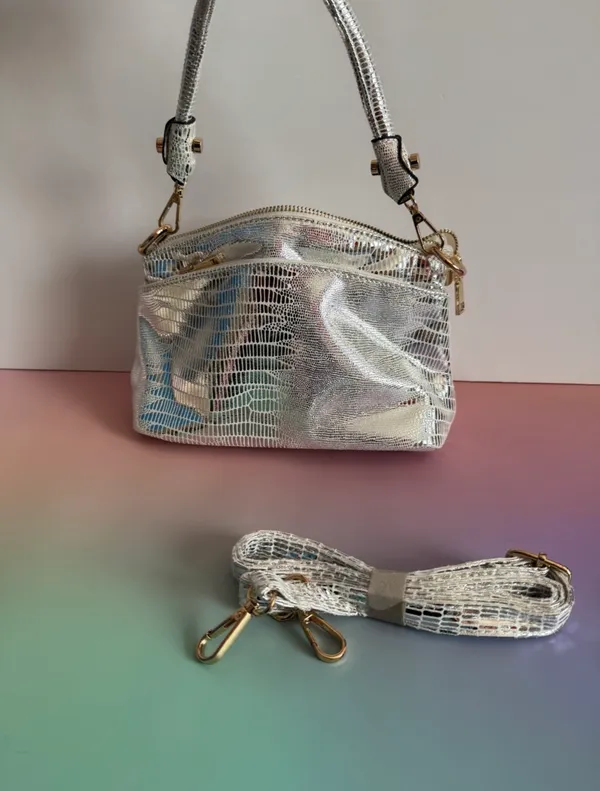 Silver Shoulder Bag - Image 3