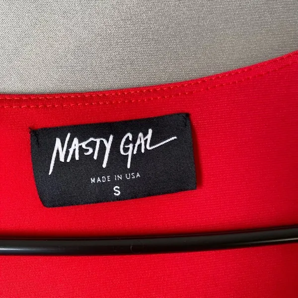 Nasty Gal MobWife‎ Dainty Office Siren Bodycon Mini Dress S Red - Image 4