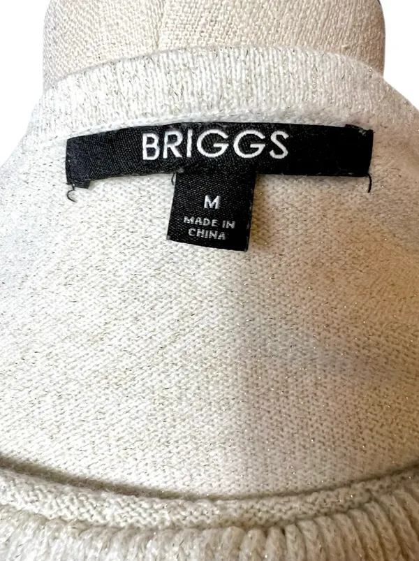 Briggs New York Women’s Drop Shoulder Pearl Pendant Sweater - Image 5
