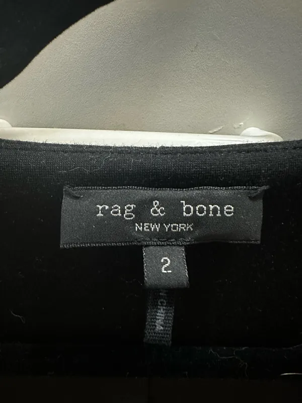 Rag & Bone button-front black minidress - Image 5