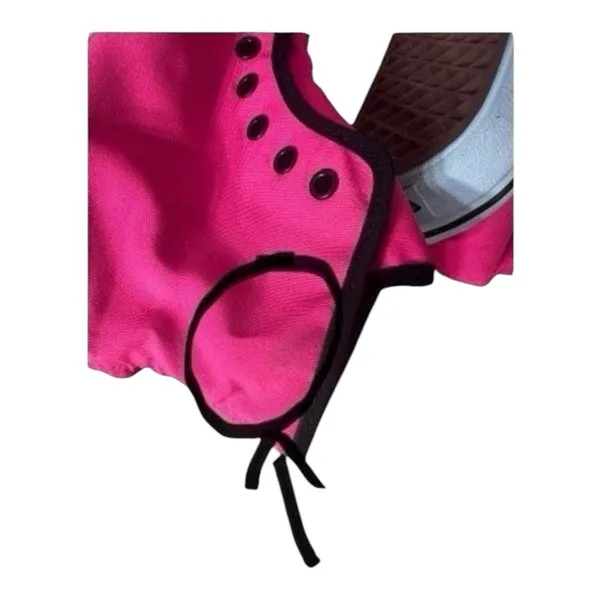 Vans Off The Wall Hot Pink High Top Skateboard Shoes Women Size 6.5 Men Size 5 - Image 9