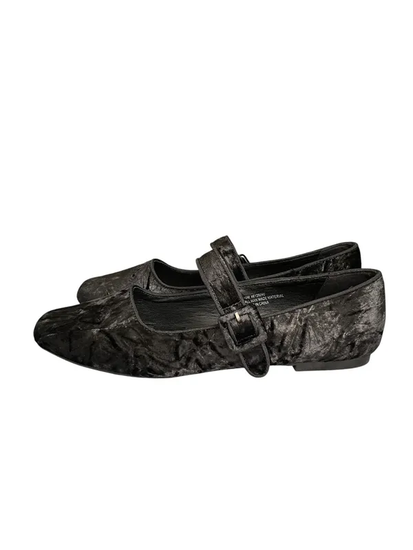 C Comfort Est 1946 Velvet Mary Jane Ballet Flats in Black - Image 8