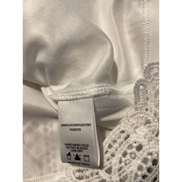 ANTHROPOLOGIE Sunday in Brooklyn‎ Eyelet Top White Romantic Cottagecore Small - Image 6