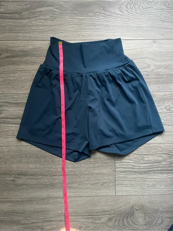 Halara Blue Layered Shorts Size S Run Walk Yoga Pilates Tennis Golf Workout Gym - Image 6