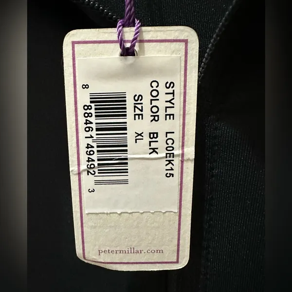 Peter Millar fitted Golf Jacket black size XL full zip NEW - Image 10