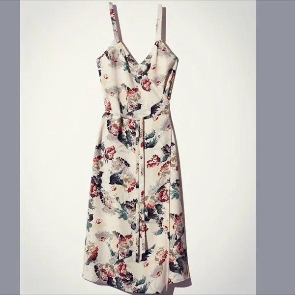 Aritzia‎ Wilfred Astere Floral Midi Wrap Dress XS - Image 4
