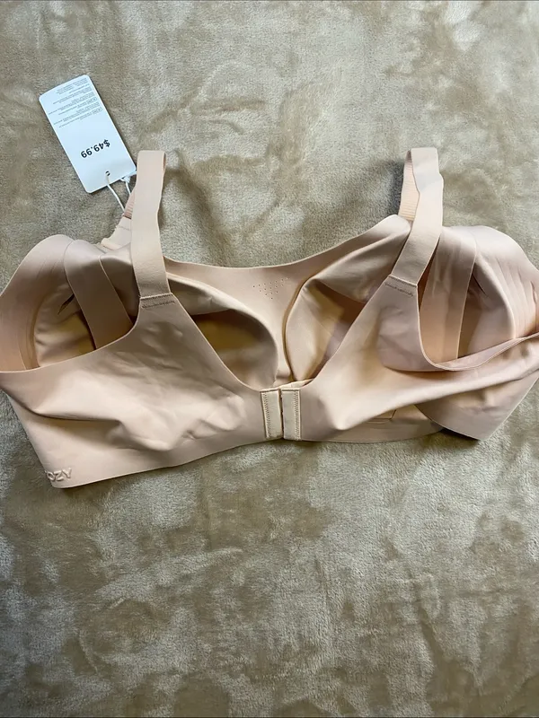 momcozy Nude Wireless Nursing Bra – Soft Support & Easy-Use Clips - Image 3