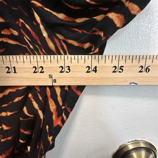 NWT New Look Women's 3X Brown Animal Print‎ Button-Up Dress Y2K Grunge Indie - Image 9
