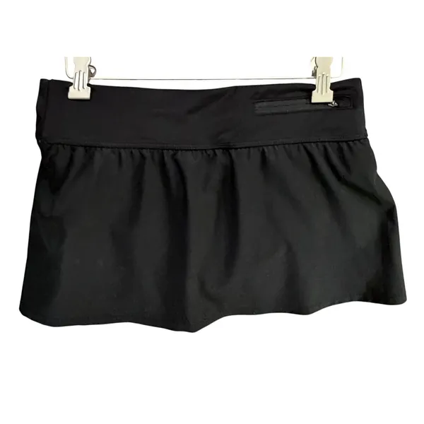 Nike Solid‎ Element Board Skirt Womens S Black Built In Brief Sporty Swimwear - Image 5