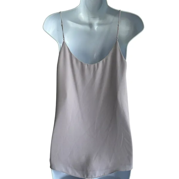 Aritzia Babaton Galen Camisole Women's XS Sheer Mesh Trim Overlay V Neck Panel - Image 3