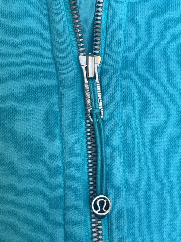 Lululemon Scuba Oversized Half‑Zip Hoodie Cropped Tidal Teal Activewear XS/S - Image 6