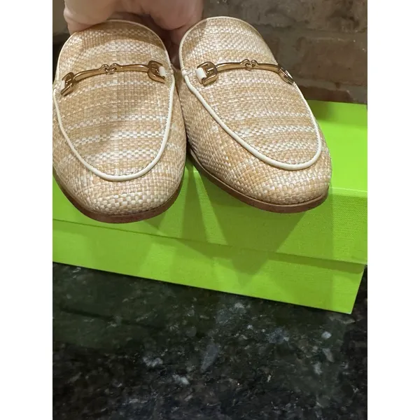 Sam Edelman Womens Linnie Bit Mule Beige Neutral Raffia Size 6.5 Equestrian - Image 7