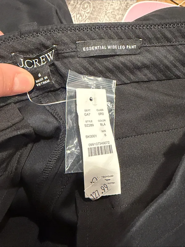 J. Crew the essential Wide-Leg Trousers pants 6 NWT - Image 4