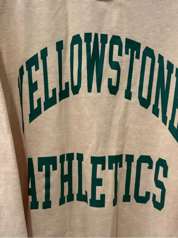 New! Firstport Size Medium Sweatshirt Yellowstone Athletics‎ Butter Yellow - Image 2