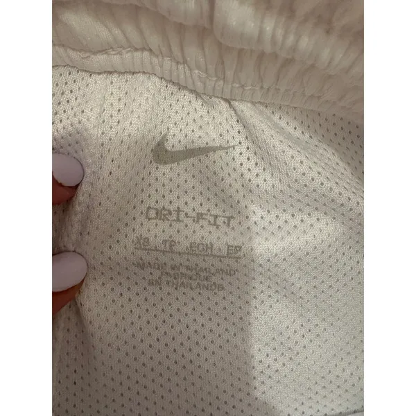 Nike Fly Basketball Shorts Womens XS White Black Dri-FIT Mesh Athletic Striped - Image 4