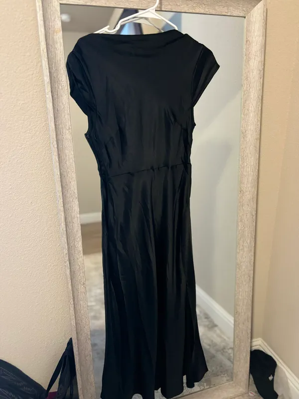 Billy J Black Maxi Dress Size 10 - Image 3