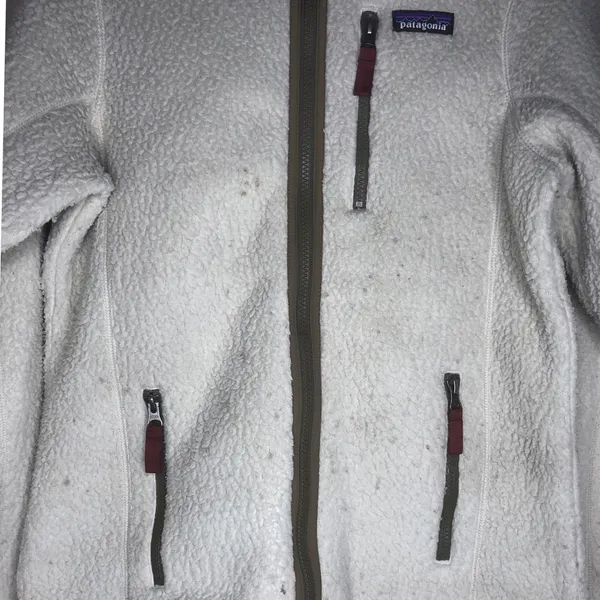 Patagonia Retro Pile Hoody Pelican Medium Flawed - Image 2