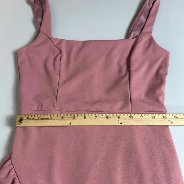 Lulus Immaculate Excellence Pink Sleeveless Ruffled Tulip Maxi Dress Size M NWT - Image 11