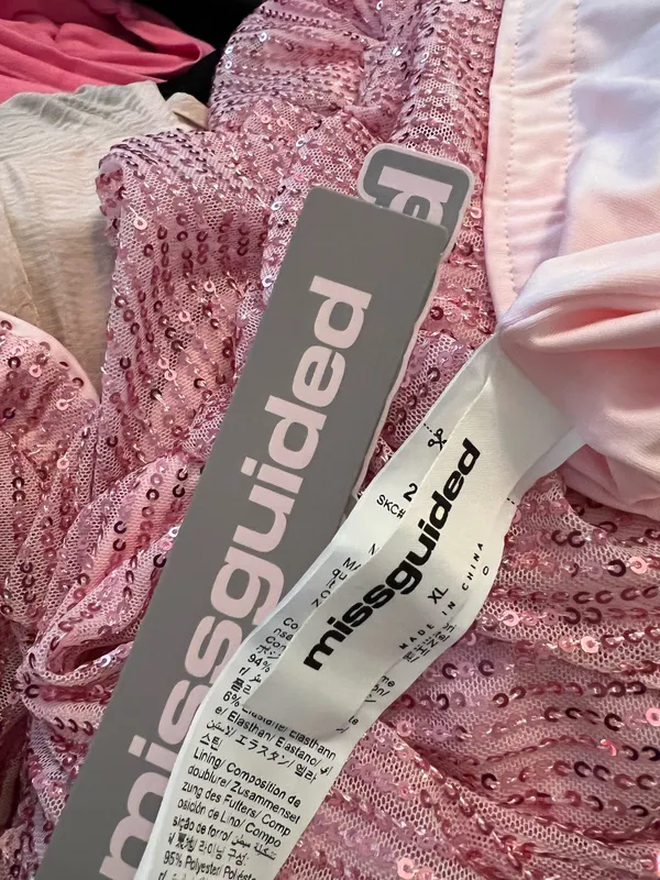 Missguided pink sequin mini dress - Image 2