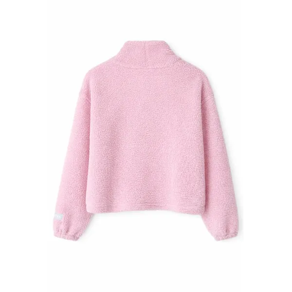 Levis Size XL Womens Pink Sherpa Fleece Pullover Jacket - Image 13
