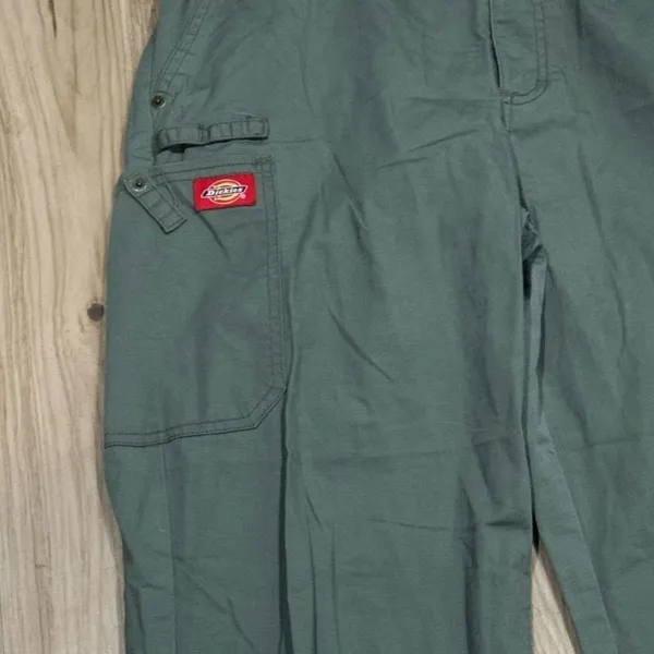 Dickies Green Straight Leg Cargo Scrubs Pants Women’s Small - Image 4