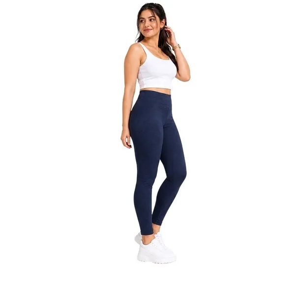 Athletic Works Womens Leggings Size L Blue Mid Rise Active Ankle Stretch Active - Image 10