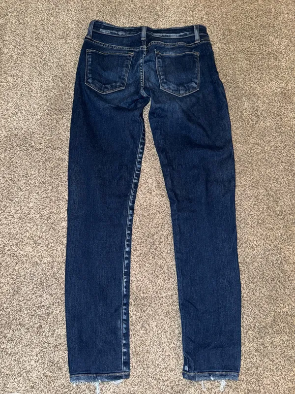 Flying Monkey Low Rise Ankle Skinny Jeans Dark Wash - Image 2