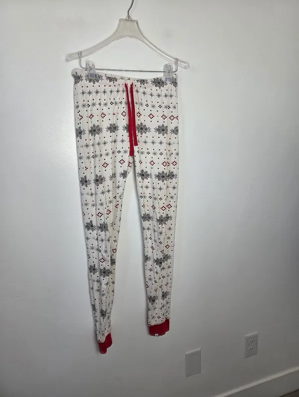 Honest Company Women's Thermal Henley Family Christmas Pajamas Top Pants Small - Image 5