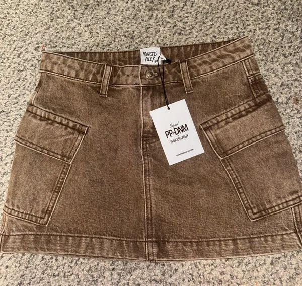 Princess Polly Brown Cargo Skirt - Image 3