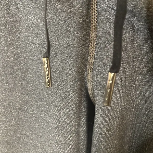 Womens Lululemon straight cut‎ grey drawstring pants with drawstring cuffs Sz XS - Image 4