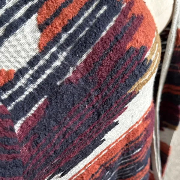 LUCKY BRAND Aztec Southwestern Open Front Fringed Cardigan Size XLarge - Image 6