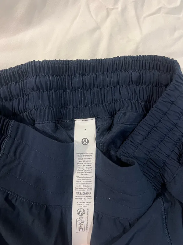 Navy Lululemon Hotty Hot Shorts 2.5" - Image 5