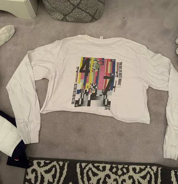 Bella Canvas Tri Delta Long Sleeve Shirt - Image 2