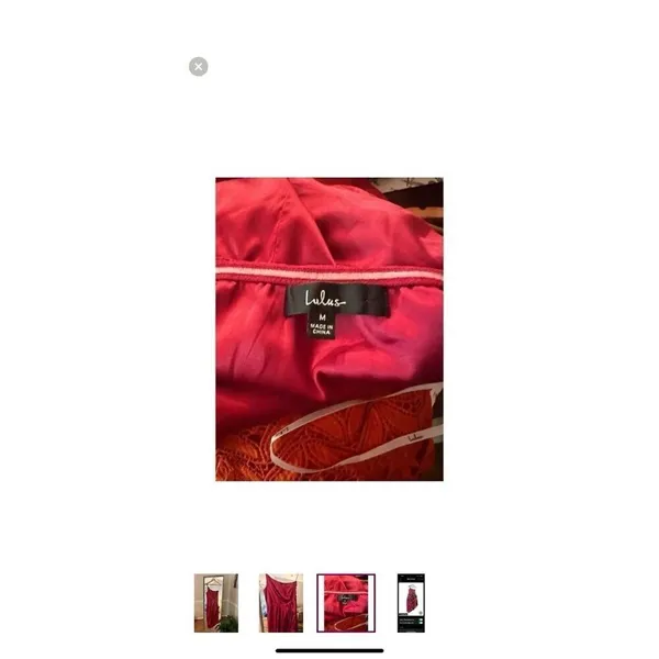 Lulus Pink Satin One Shoulder Asymmetrical Midi Dress Size Medium - Image 3