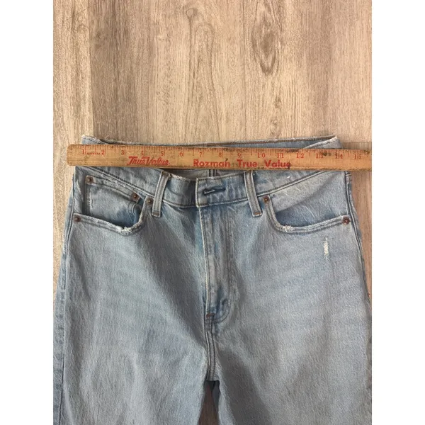 Abercrombie & Fitch Vintage Flare High Rise Jeans Light Wash Blue Size‎ 29 8 - Image 3