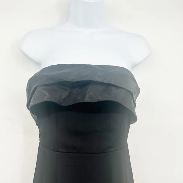 NWT Lulus Womens Brilliantly Bold Strapless Mermaid Maxi Prom Dress Size S Black - Image 4