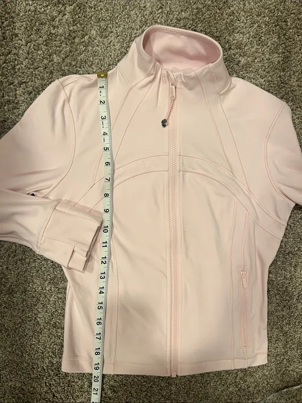 Lululemon Define Cropped Zip Up Jacket in Pink Size 8 - Image 7