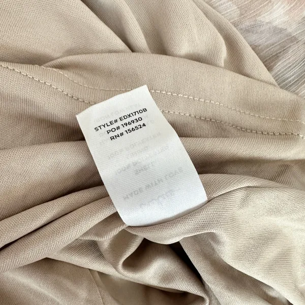 Lulus Happily Sweet Beige Floral Mock Neck Backless Midi Dress Cocktail S NWT - Image 8