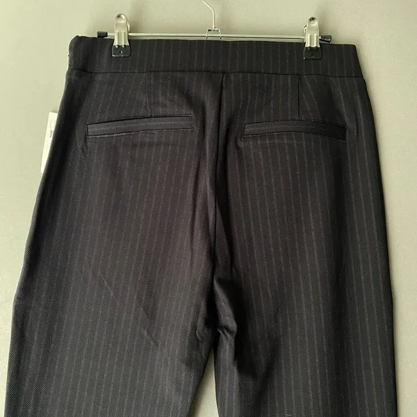 Anthropologie‎ Sanctuary sz L black pin stripped dress pants - Image 9