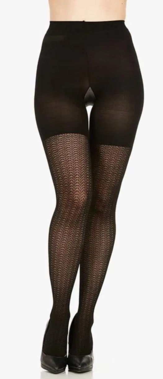 Spanx Love Your Assets Wish Bone Textured Shaping Tights by Sara Blakely - Image 3