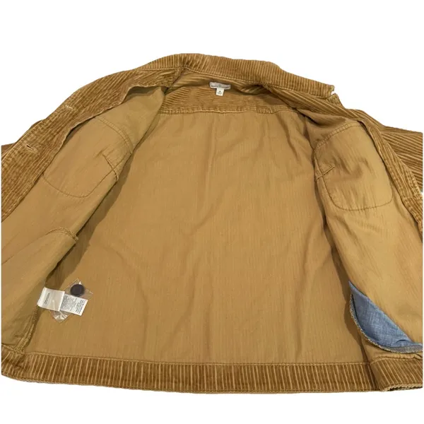 LL Bean Wide Wale Corduroy Button Up Cotton Shirt Jacket Size‎ MEDIUM Pockets - Image 7