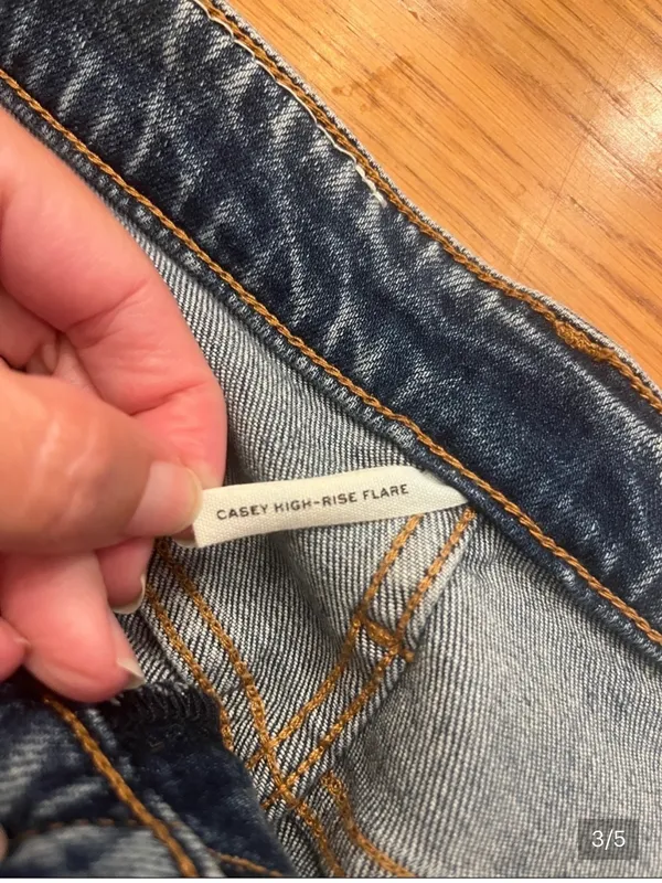rag & bone Women’s Light Blue Bootcut Jeans - Image 3