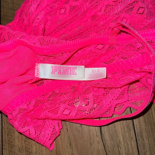 pink lace bralette - Image 3