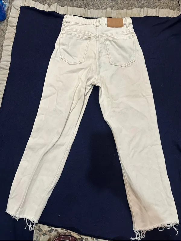 ZARA White Casual Denim Jeans - Image 7