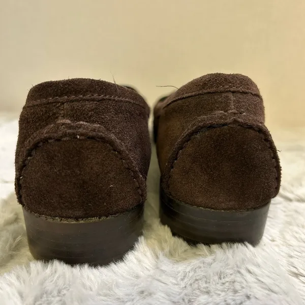 Alfani Dark Brown Suede Loafers with Buckle Detail - Image 3