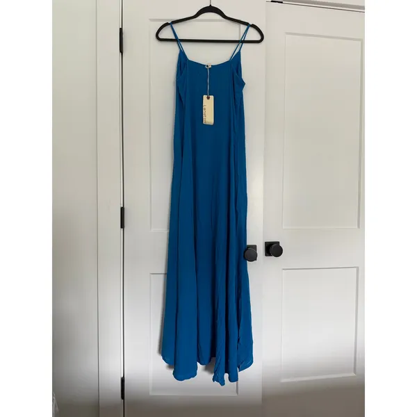 $216 New Lanston Revolve Blue Azure Maxi Dress - XS - Image 3