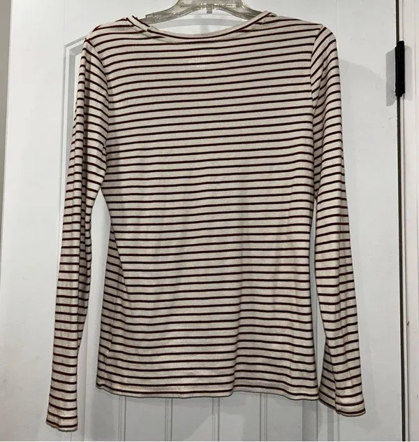 Women's Striped Long Sleeve Top - Image 5