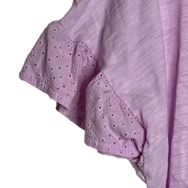 Old Navy Womens T-Shirt Top‎ Size Small Light Pink SS 100% Cotton Pullover - Image 5