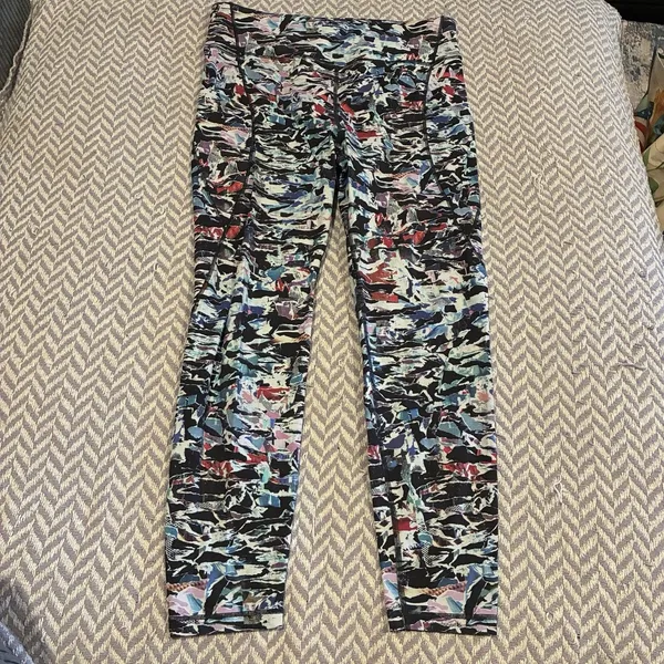 Lululemon Leggings Womens Size 12 Wonder Under High Rise Culture Clash Multi - Image 2