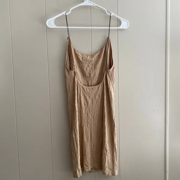 Free People Intimately Seamless Slip Dress | Nude Beige Textured Bodycon Midi M/ - Image 2